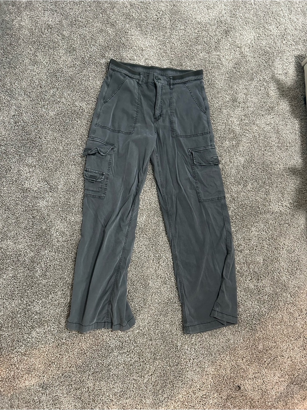 American Eagle Outfitters Men's Cargo Pants in Gray